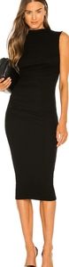 New Enza Costa Silk Ribbed Black Dress 2022 Revolve M